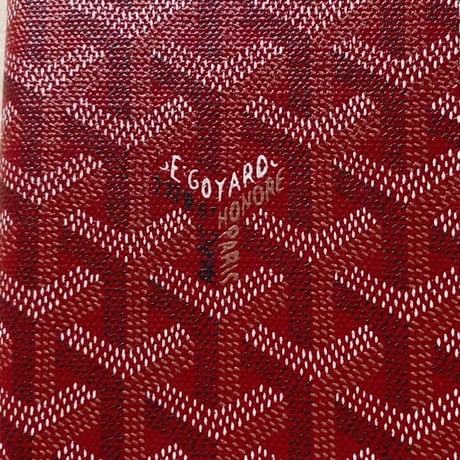 GOYARD ゴヤール  手帳カバー ルージュ 赤 ボルドー CAMBONPMLTY02   15 ×9.5cm 中古美品