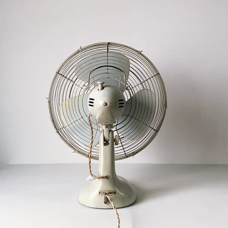 NATIONAL ELECTRIC FAN　ナショナルエレクトリックファン 1950〜60年代 ヴィンテージ扇風機 オールド家電 ライトグレー 単色 3段階調  良品