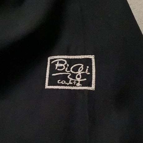 BIGI ビギ　80s オールドビギ　レーヨンシャツ ブラック ドロップショルダー  レディース M   ヴィンテージ DCブランド 古着