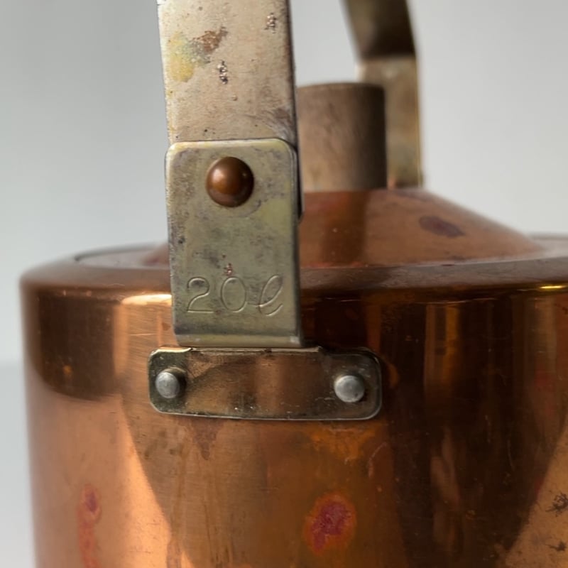 GLINTCOPPER グリントカッパー ヴィンテージ純銅ケトル 2.0L 木製無垢