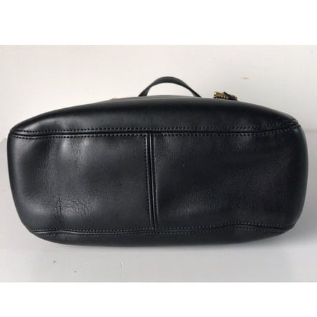 COACH  コーチ  グローブレザー  ミニ トートバック 6007   オールドコーチ  ヴィンテージ  本革 ブラック／ゴールド  美品
