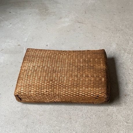 小さな柳行李 28cm  古い文庫行李  飯行李  平箱  小箱  ヴィンテージクラフト 昭和初期