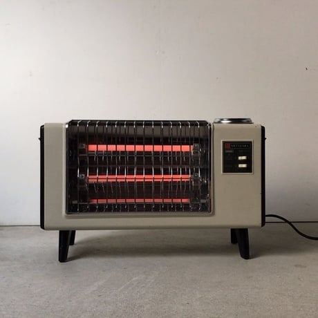 National ナショナル　クラシック電気ストーブ・スチーム有り DS-27N  700w  白黒　ヴィンテージ  80s 家電　中古良品