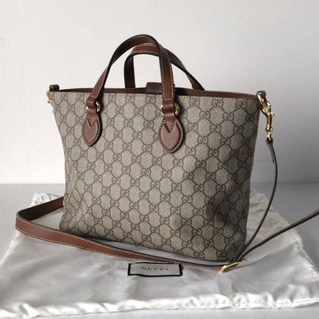 GUCCI グッチ  GGスプリーム  コーティングキャンバス  2way ハンドバッグ  2018年製品    ミニトート  473887  中古極美品【ゴバツールズ】