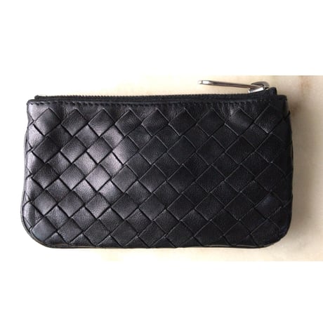 BOTTEGA VENETA  ボッテガ ヴェネタ  イントレチャート コインケース ブラック 中古美品