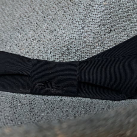 Colombia panamahat ヴィンテージ パナマハット ユニセックス 頭周約55.5cm 水色 ブルーグレー 編み帽子 中折れ帽 麦わら帽子
