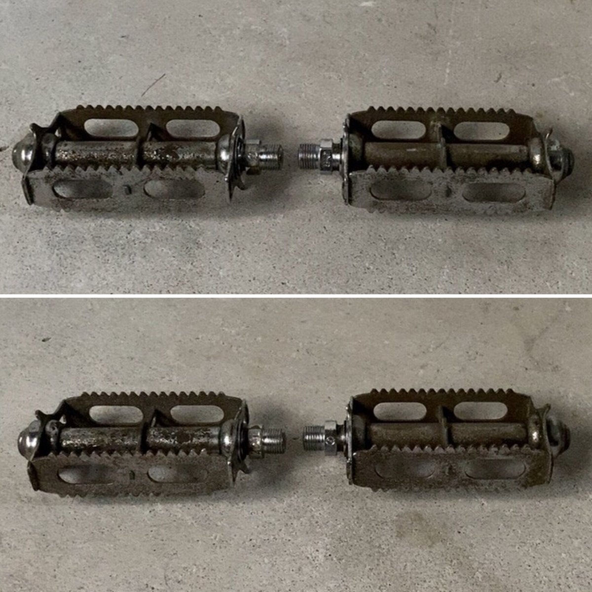 ヴィンテージ ペダル 自転車用オールドパーツ レトロパーツ スチール