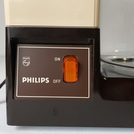 PHILIPS  フィリップス  コーヒーメーカー  cafenova カフェノバ  80s 90s ヴィンテージ 家電  ブラウン/オフホワイト　中古品