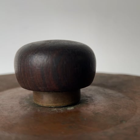 Old COPPER100 HOMEWARE 新光金属 コッパー100 ホームウェア 純銅片手鍋 木製ハンドル 木製摘み 銅鍋 ヴィンテージキッチンツール