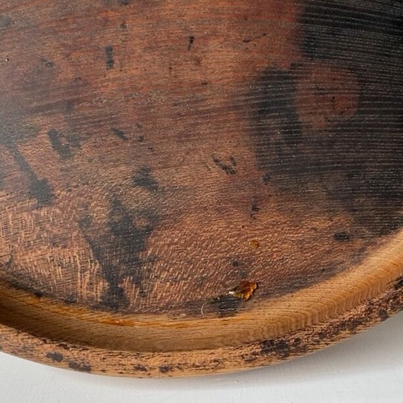欅 くり抜き 丸盆 木製 無垢材 33.5cm 木のお盆 トレー 木工品 欅 くり抜き 丸盆 木製 無垢材 33.5cm 木のお盆 トレー 木工品