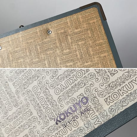 SEKISEI セキセイ B-220 紙製書類ケース＋ KOKUYO コクヨ A4 クリップボード(縦型・横型) 3点セット  オールドタイプ ヴィンテージステーショナリー