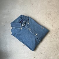 RALPH LAUREN ラルフローレン デニムシャツ シャンブレーシャツ ボタンダウン ポニー刺繍  size SP  POLO ポロ 中古美品