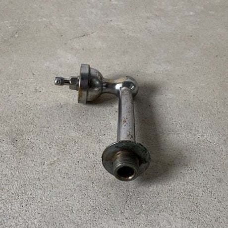 ヴィンテージシャワー蛇口 ネジ式開閉 節水 インテリア小物 真鍮パーツ 古道具