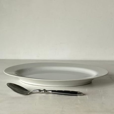 1970s Vintage 日本製 業務用 オーバルプレート  カレー皿 洋食皿 純喫茶 カレー専門店 白磁食器