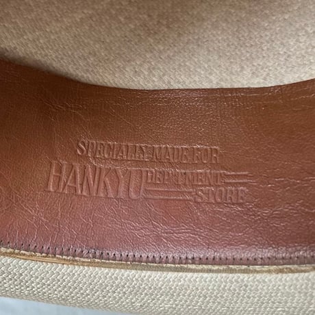 SuperOrionHat   SPECIALLY MADE FOR HANKYU DEPARTMENT STORE  阪急百貨店別注品 戦前阪急BOX付き ヴィンテージパナマハット実寸頭周約56cm