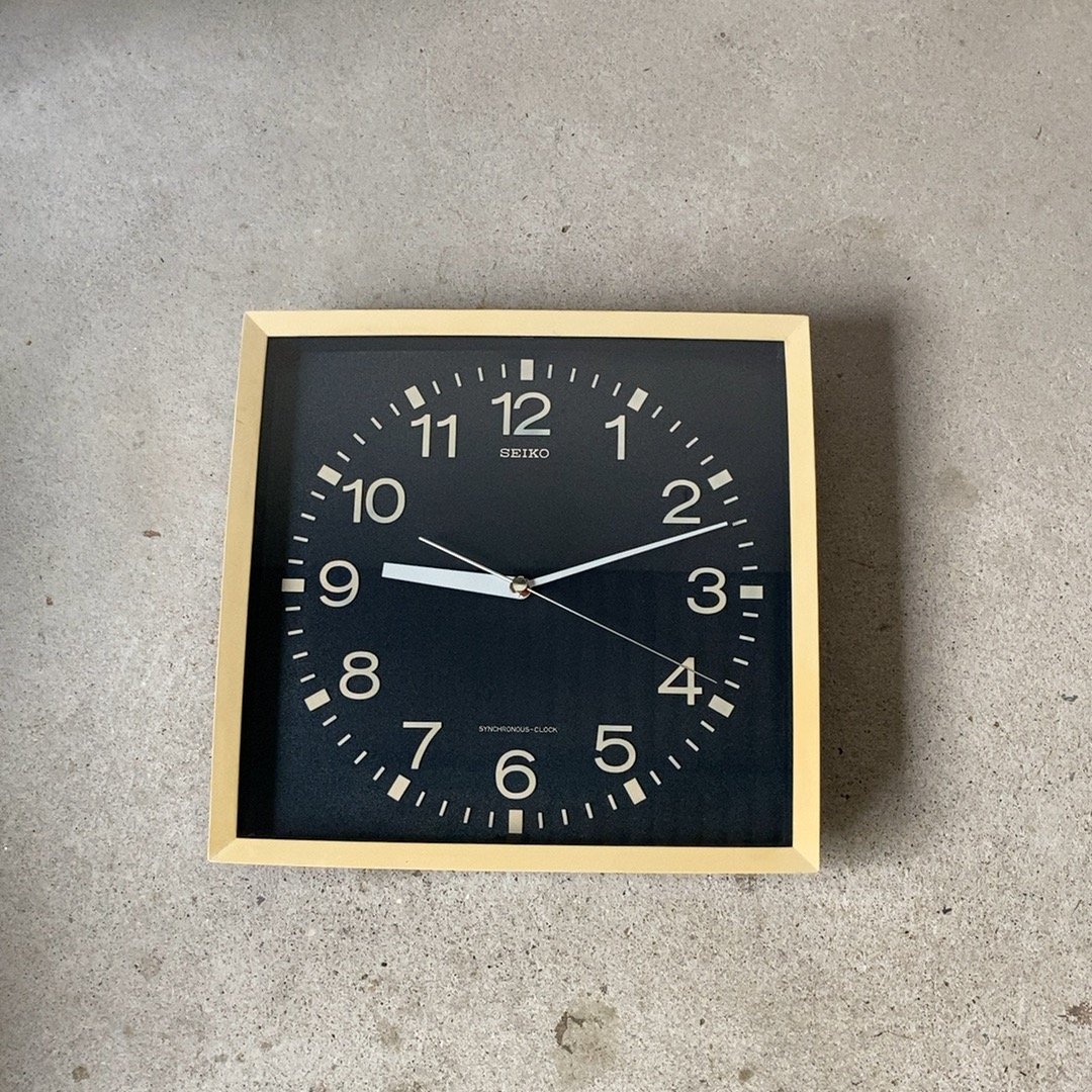 SEIKO セイコー 60s 3針 ネイビー文字盤 SYNCHRONOUS-CLOCK 昭 SEIKO セイコー 60s 3針 ネイビー文字盤 SYNCHRONOUS-CLOCK 昭