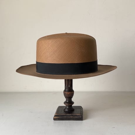 TOKIO HAT  SuperPanama  ヴィンテージ パナマハット ユニセックス 頭周約56.5cm ストローハット 麦わら帽子 編み帽子 カンカン帽