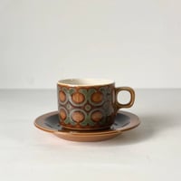 Hornsea ホーンジー社  BRONTE ブロンテ　イギリス ヴィンテージ カップ＆ソーサー  美品  made in England