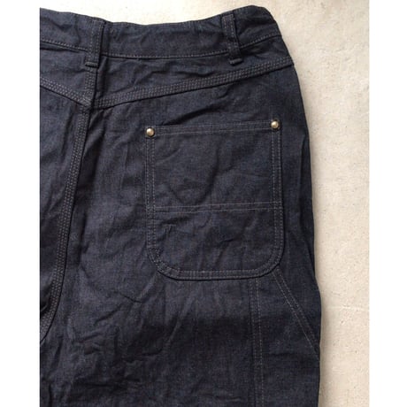 ネペンテス(needles・ニードルス) H.D. PANT  ヒザデルパンツ デニム  ペインターパンツタイプ　レディース  サイズ 1  中古極美品