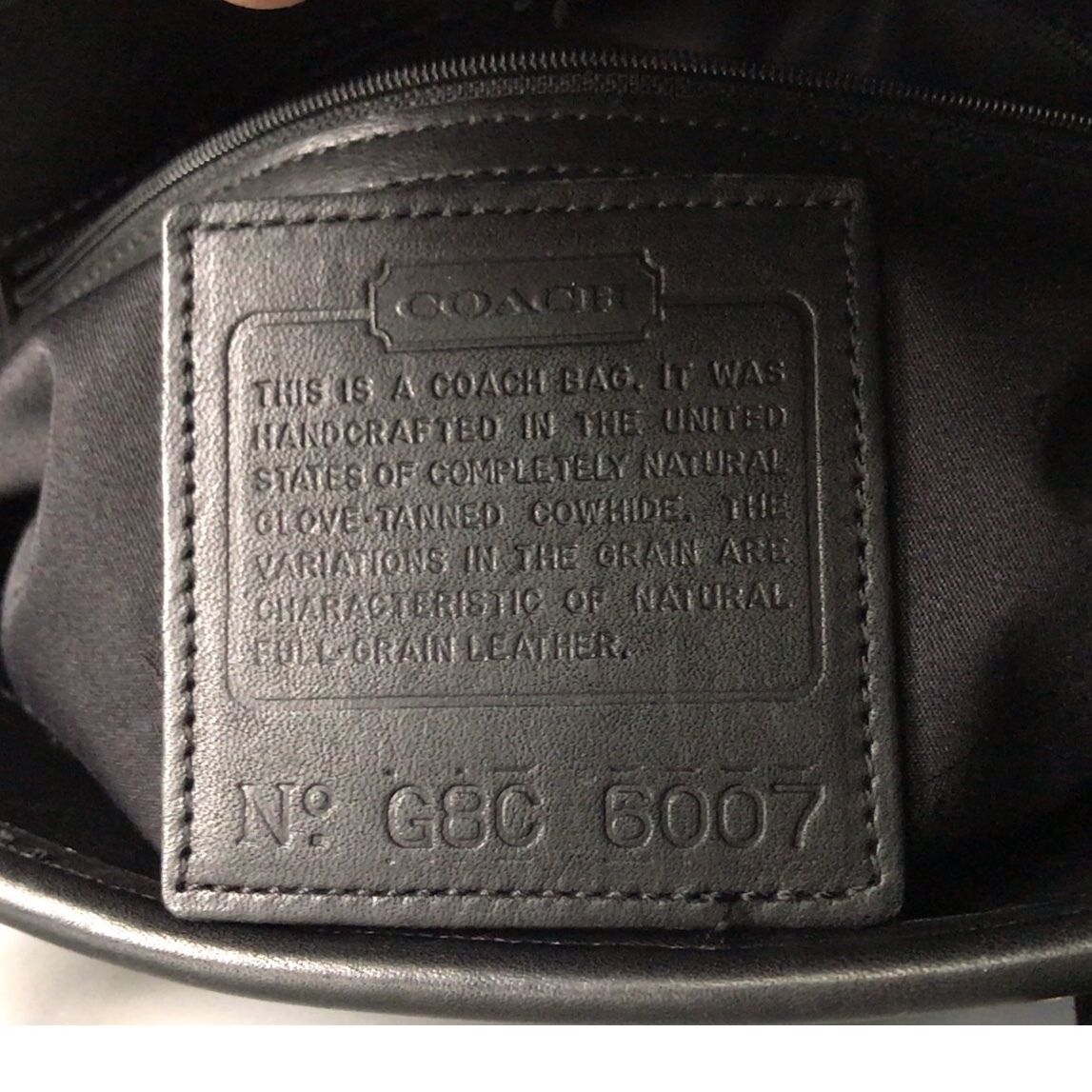 COACH コーチ グローブレザー ミニ トートバック 6007 オールドコーチ  