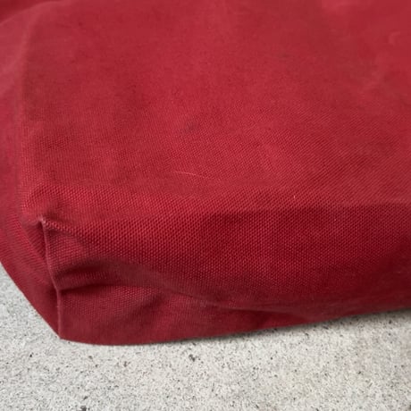 1980s 旧 一澤帆布製 トートバッグ 幅43cm 当時物 旧ロゴ 旧タグ ダークレッド フェード 良品