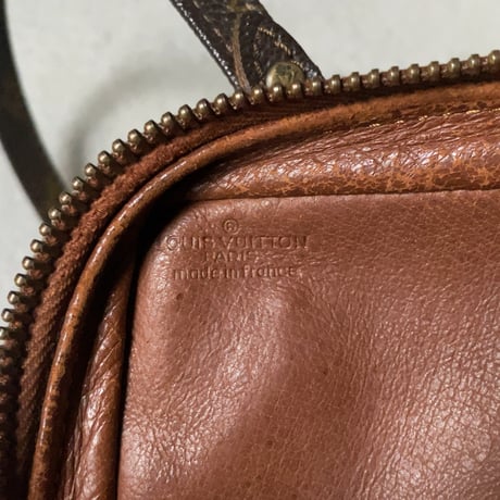 LOUIS VUITTON  ルイヴィトン ミニアマゾン  旧アマゾン  モノグラム  エクレールファスナー レザー摘み付  1970年代  ヴィンテージヴィトン オールドヴィトン 中古美品
