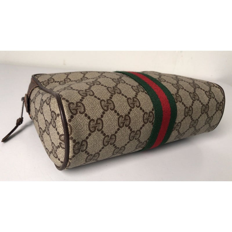 GUCCI グッチ オールドグッチ GGコーティングキャンバス/レザー 化粧 ...