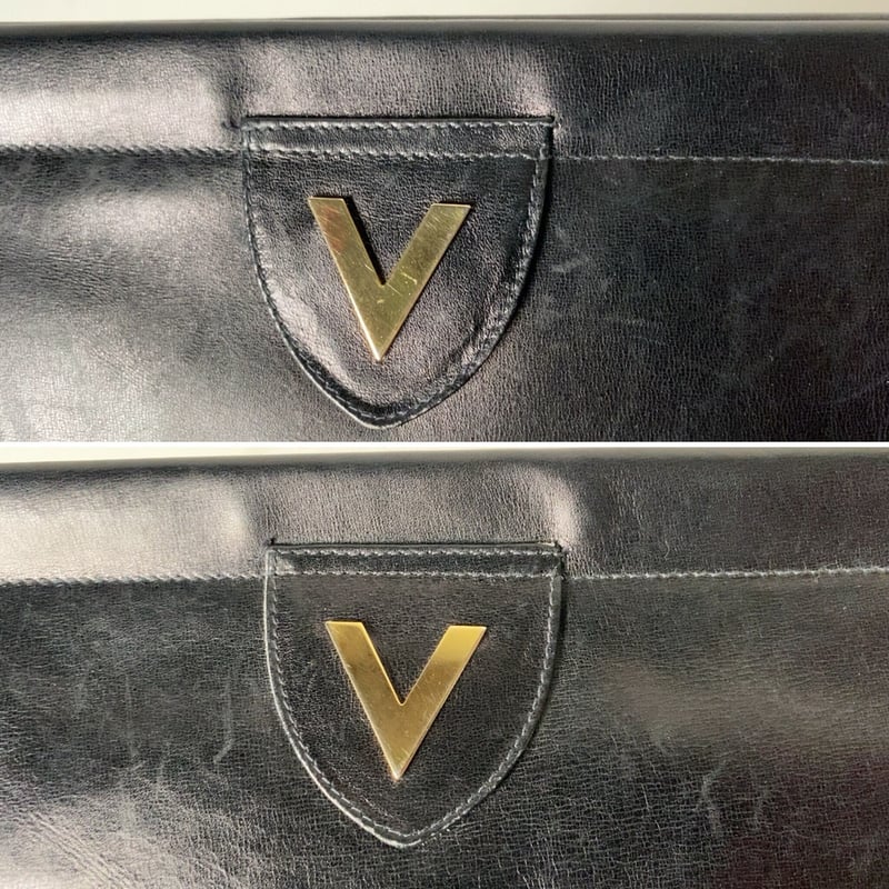 VALENTINO オールドヴァレンチノ レザークラッチバッグ ブラック VALENTINO オールドヴァレンチノ レザークラッチバッグ ブラック