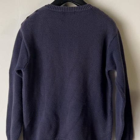 RALPH LAUREN ラルフローレン 星条旗 コットンセーター RLロゴ有り size 160  ヴィンテージ POLO ポロ 中古良品