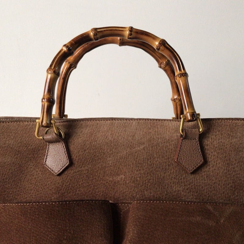 GUCCI グッチ オールドグッチ バンブースエード2wayトート GUCCI グッチ オールドグッチ バンブースエード2wayトート