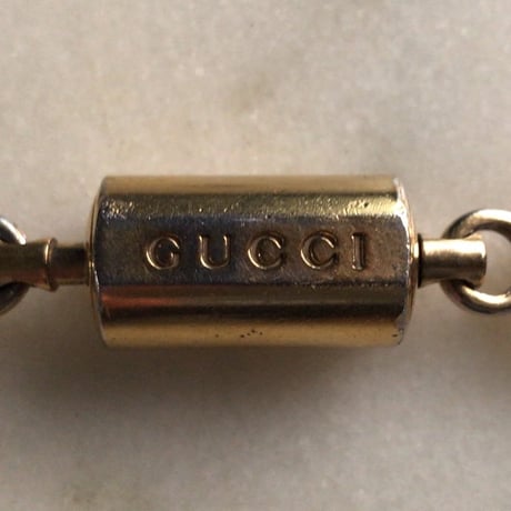 GUCCI グッチ    ロゴ入りWキーリング(キーホルダー)ゴールドゴールド ゴールド  中古