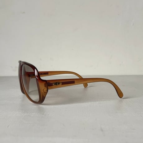 Christian Dior MONSIEUR クリスチャンディオール ムッシュ  ティアドロップサングラス 2038J サイドロゴ  眼鏡  ブラウン  オールドディオール ヴィンテージ 中古美品