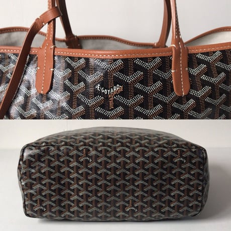 GOYARD ゴヤール  サンルイPM  ポーチ付トートバッグ ノワール(ブラック)×ナチュラル  2020年1月 購入品