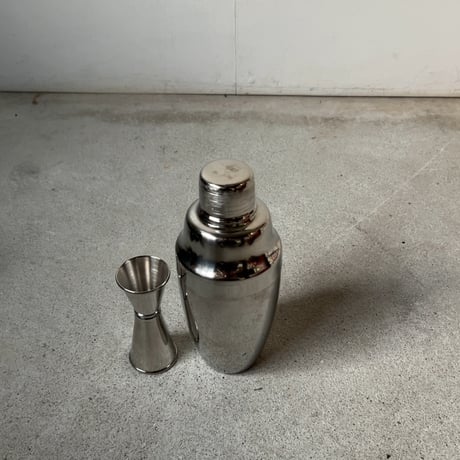 YUKIWA ユキワ  カクテルシェーカー A [500ml]  ステンレス製 シェーカーボトル made in 燕市  +  メジャーカップ　ユーズドキッチンツール  良品