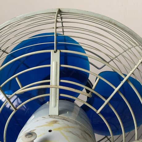 Toshiba 東芝  東京芝浦電気  ヴィンテージ扇風機 ランプ付き 一体型ライト 近未来デザイン 1960s タワー型ランプ レトロ家電 希少 幻の逸品 稼働品 良品　B(ライトブルー)