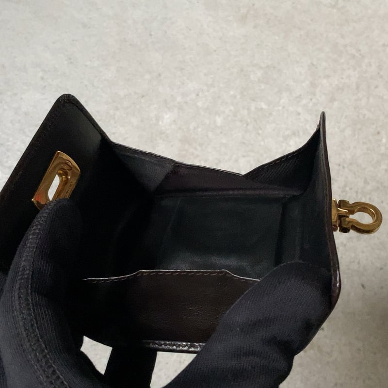 けいこ フェラガモ ハンドバッグ ガンチーニ金具 レザー ダークブラウン 楽天市場】Salvatore Ferragamo サルバドール