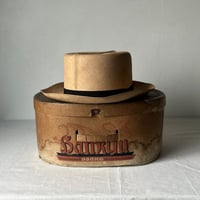 KLEINHANS Co.  ECUADORIAN PANAMA HAT  戦前阪急ハットボックス付き 1940s-50s ヴィンテージパナマハット 実寸頭周約57cm  良品
