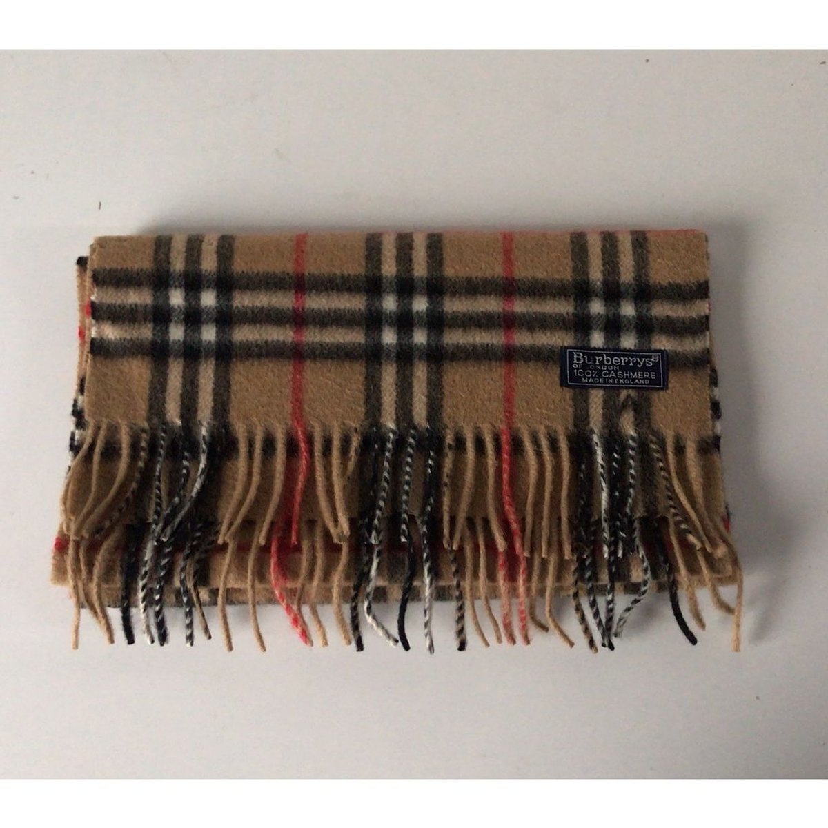 目玉商品 【美品】Burberry バーバリー マフラー カシミア100% - 小物