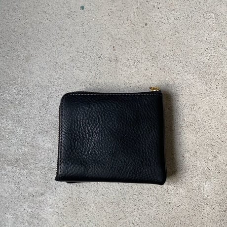 CINQ DESIGN サンクデザイン　小さめの財布 ブラック 小銭入れ レザー 革財布 革 牛革 イタリアンレザー コンパクトウォレット 中古極美品 未使用レベル