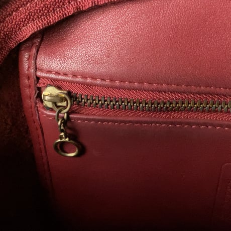 COACH 80s オールドコーチ レザーハンドバッグ 半円型 ファスナー開閉 ミニトート M4C-9958 アメリカ製  ヴィンテージコーチ中古良品