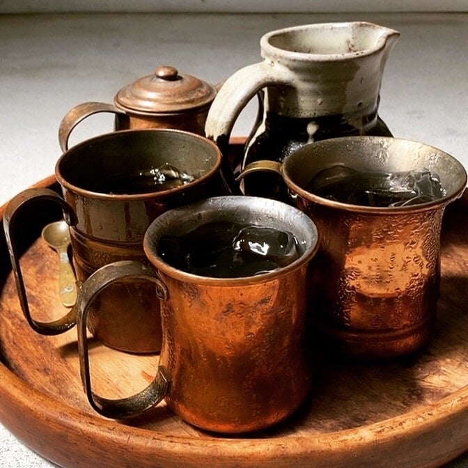 アイスコーヒーに、ビールに…いい形の銅マグ各種とグレゴリアンの