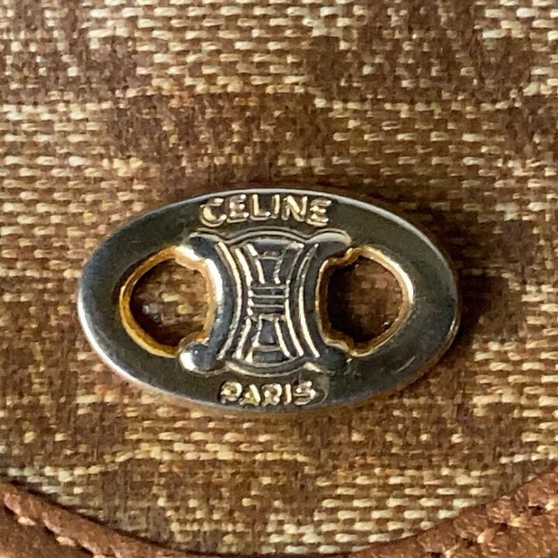 CELINE オールドセリーヌ マカダム Wレターフラップ ロング