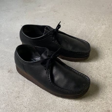 Clarks クラークス   90s オールドクラークス アイルランド製  Wallabees ワラビー ブラック カーフ 付属品有り美品範疇