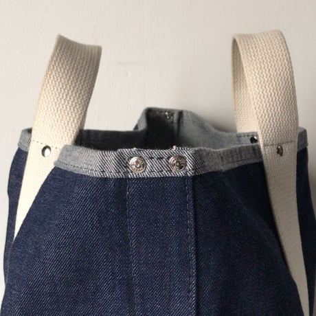 MASTER&Co.(マスターアンドコー) コットントートバッグ デニム  RAIL MAN BAG  レイルマンバッグ  ミディアム MC830  中古美品