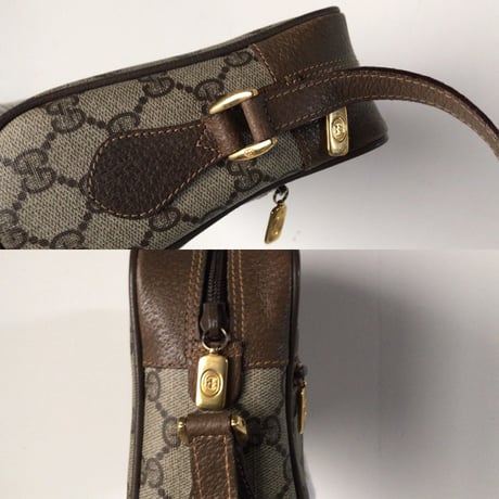 GUCCI オールドグッチ ショルダーバッグ　GG柄 コーティングキャンバス 保存袋付き  56.02.004  中古美品　ヴィンテージバッグ