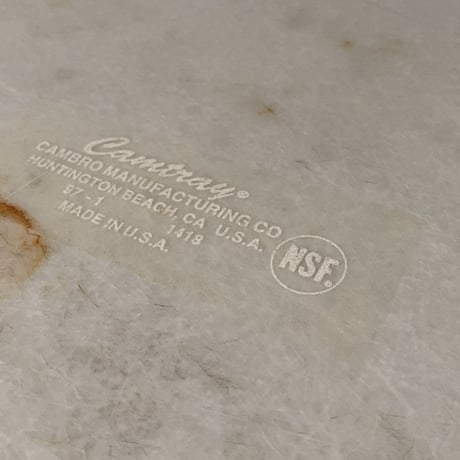CANBRO キャンブロ　Camtray カムトレー  FRP 1418  45cm幅 ホワイトグレー 角盆  業務用トレー アメリカ ダイナー made in usa (1枚の価格)在庫2枚
