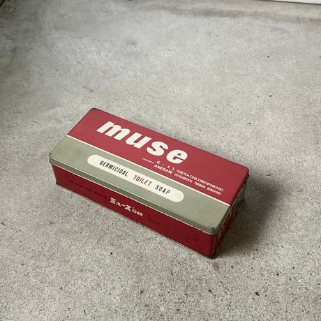 1960s Vintage ミツワ石鹸 ミューズ（muse）ブリキ缶 / 1打入サイズ 良品