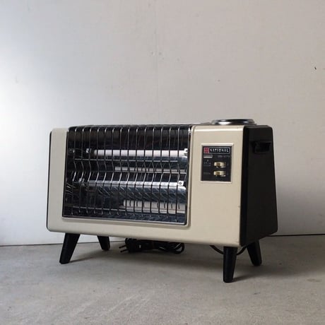 National ナショナル　クラシック電気ストーブ・スチーム有り DS-27N  700w  白黒　ヴィンテージ  80s 家電　中古良品