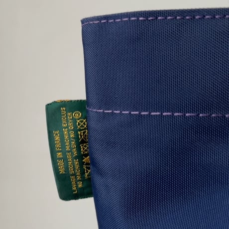 Herve Chapelier エルベシャプリエ 1027N (ナイロン舟型トートM) ネイビー/パープル  made in france 中古品