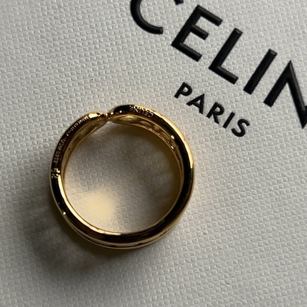 週末値下げ　CELINE セリーヌ トリオンフ マイヨン マルチリング リング CELINE セリーヌ マイヨン トリオンフ マルチリング / ゴールド